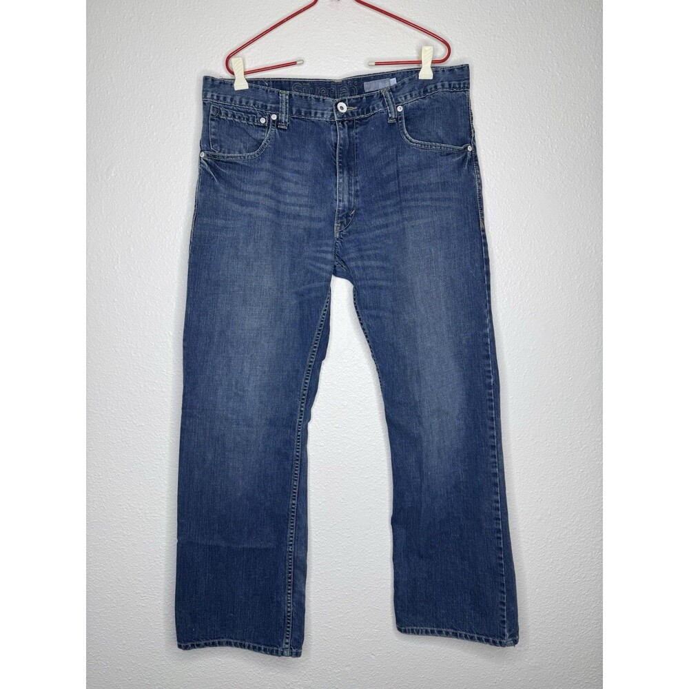 VTG 36x32 SilverTab Levis Mens Boot Cut Blue Y2K Faded Grunge Skater Jeans Denim